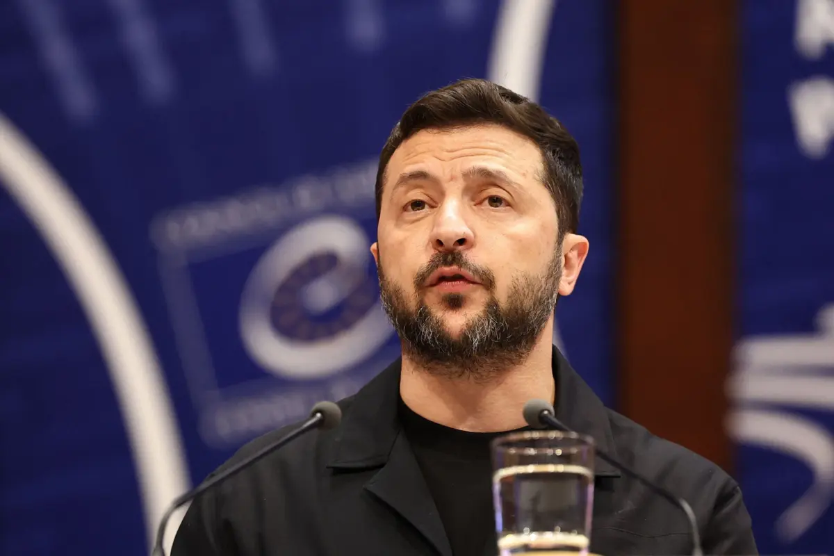 O presidente ucraniano, Volodymyr Zelensky