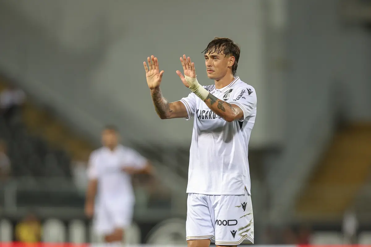 Esta época, Ricardo Mangas marcou quatro golos e fez duas assistências pelo V. Guimarães