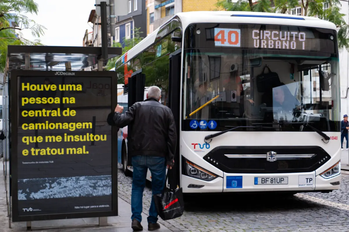 Imagem de contexto do artigo "Não há lugar" nos Transportes de Braga para a violência contra motoristas