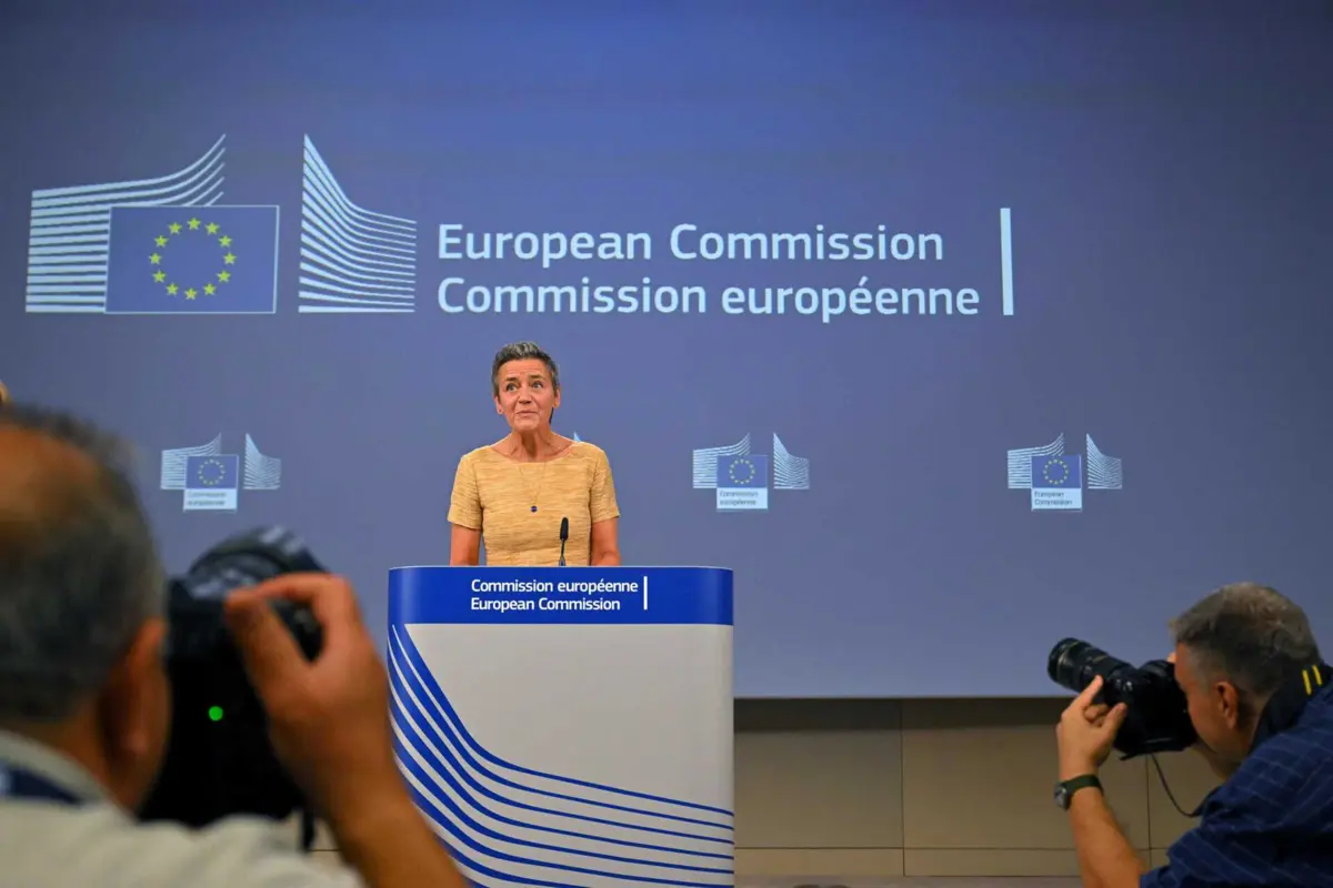 A vice-presidente da Comissão Europeia Margrethe Vestager