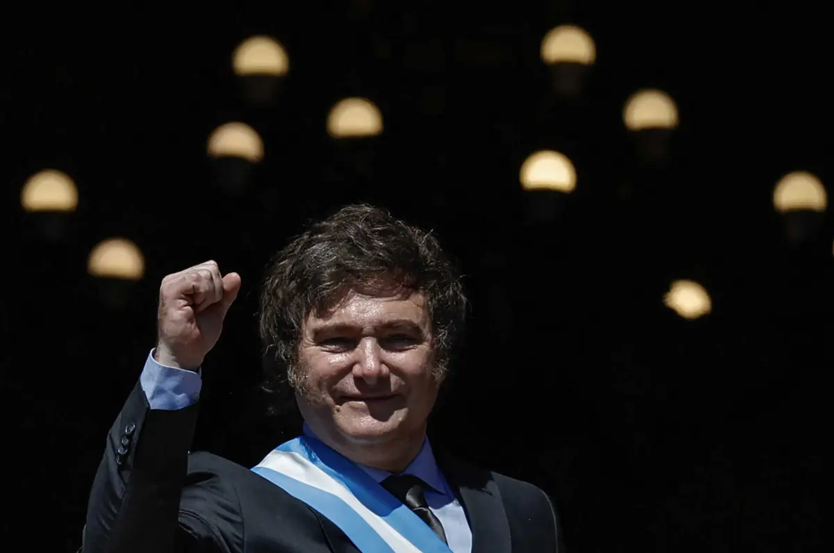 O Presidente da Argentina , Javier Milei