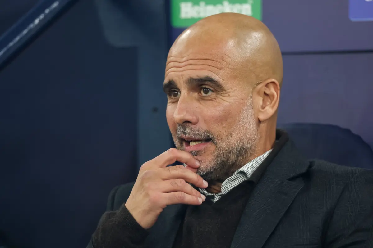 Pep Guardiola, treinador do Manchester City