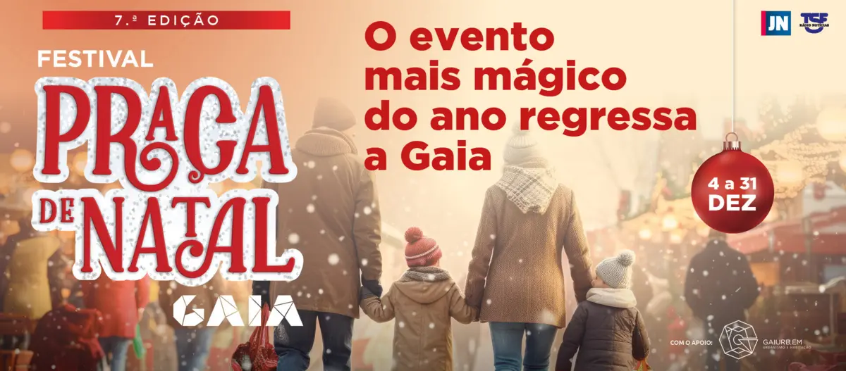Imagem de contexto do artigo Festival Praça de Natal Gaia. A que horas começa a diversão?