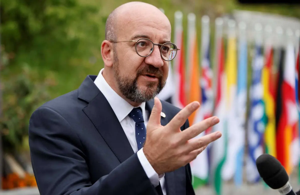 O presidente do Conselho Europeu, Charles Michel
