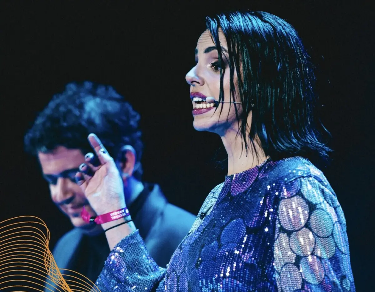 Fernando Alvim (RTP) e Laura Piñero García (da rádio espanhola Cadena Ser) apresentaram a cerimónia