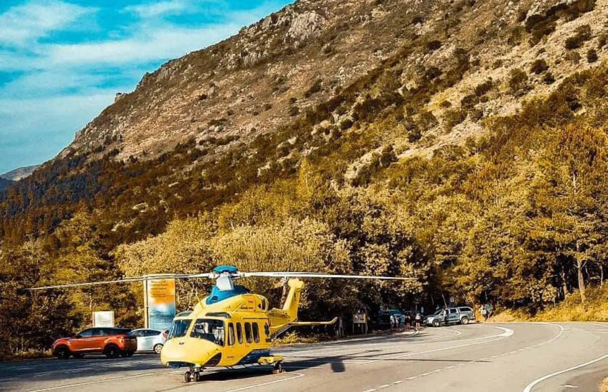 Helicóptero do INEM aterrou na Portela do Homem