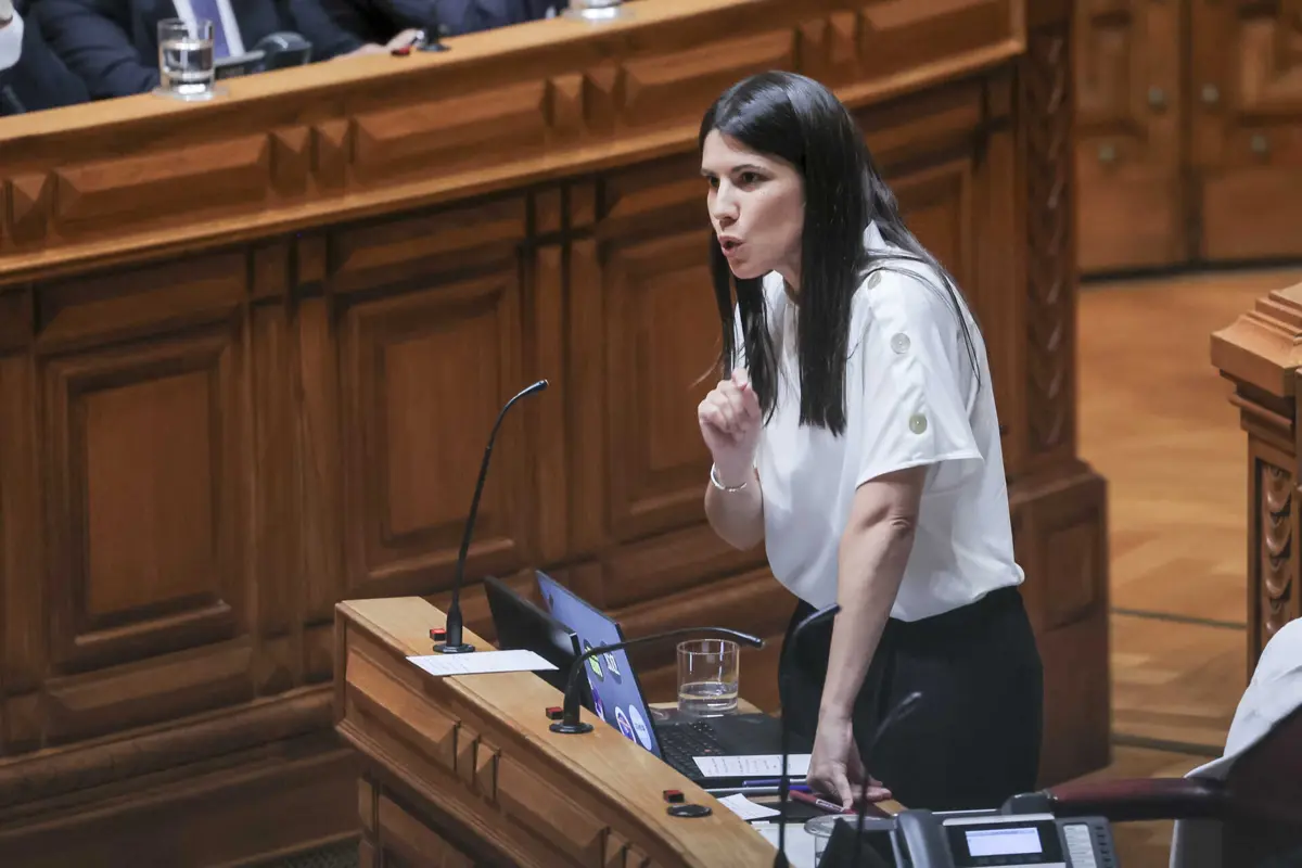 A dirigente do Bloco de Esquerda, Mariana Mortágua