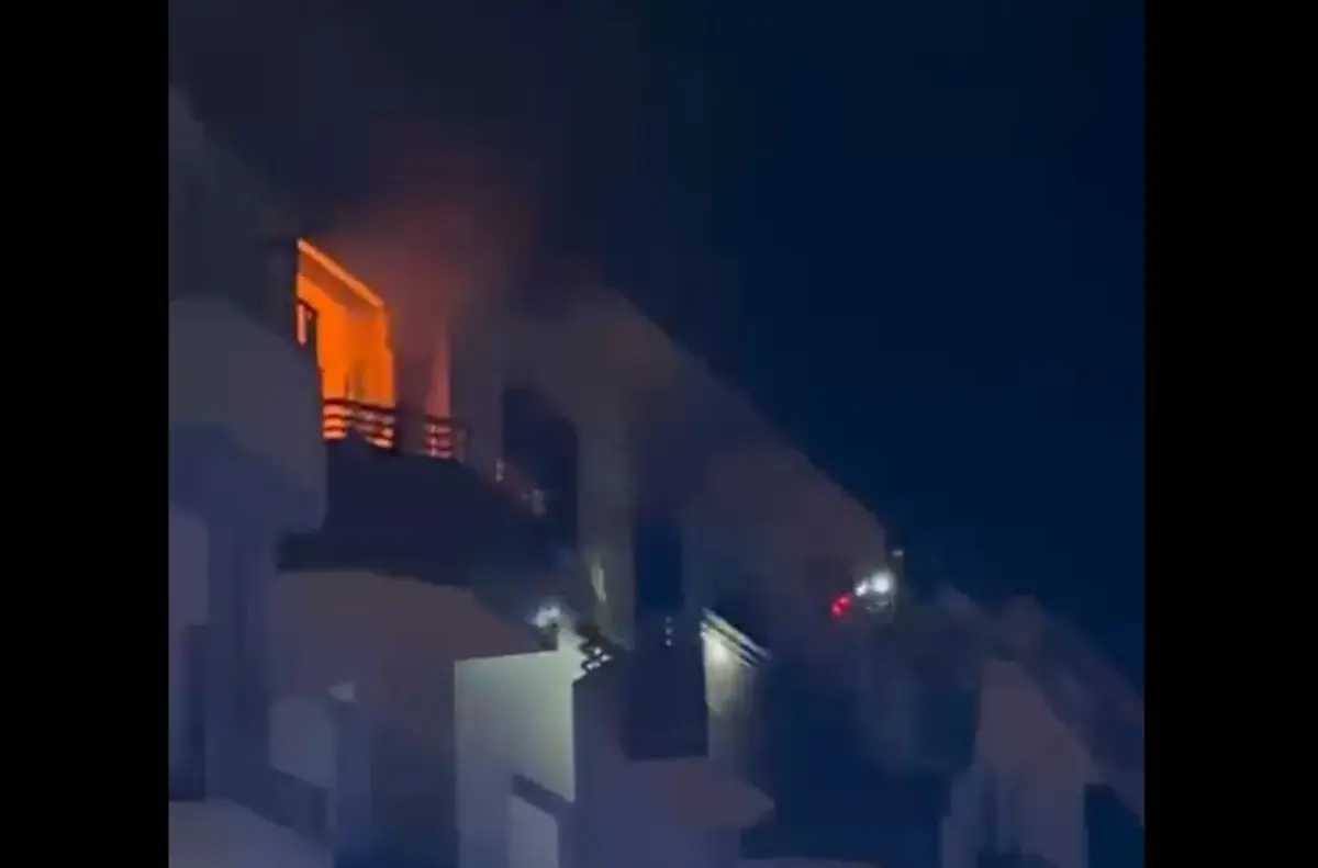 O incêndio ocorreu num prédio na Rua Fonte de Contumil, na freguesia de Campanhã, no Porto