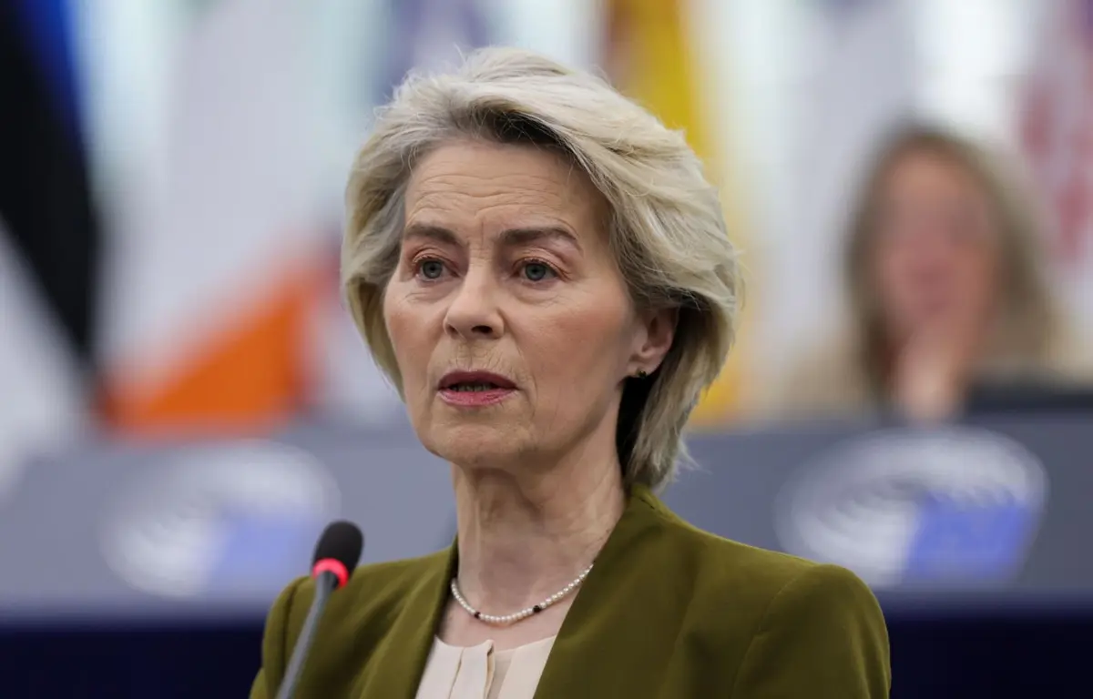 A presidente da Comissão Europeia, Ursula von der Leyen