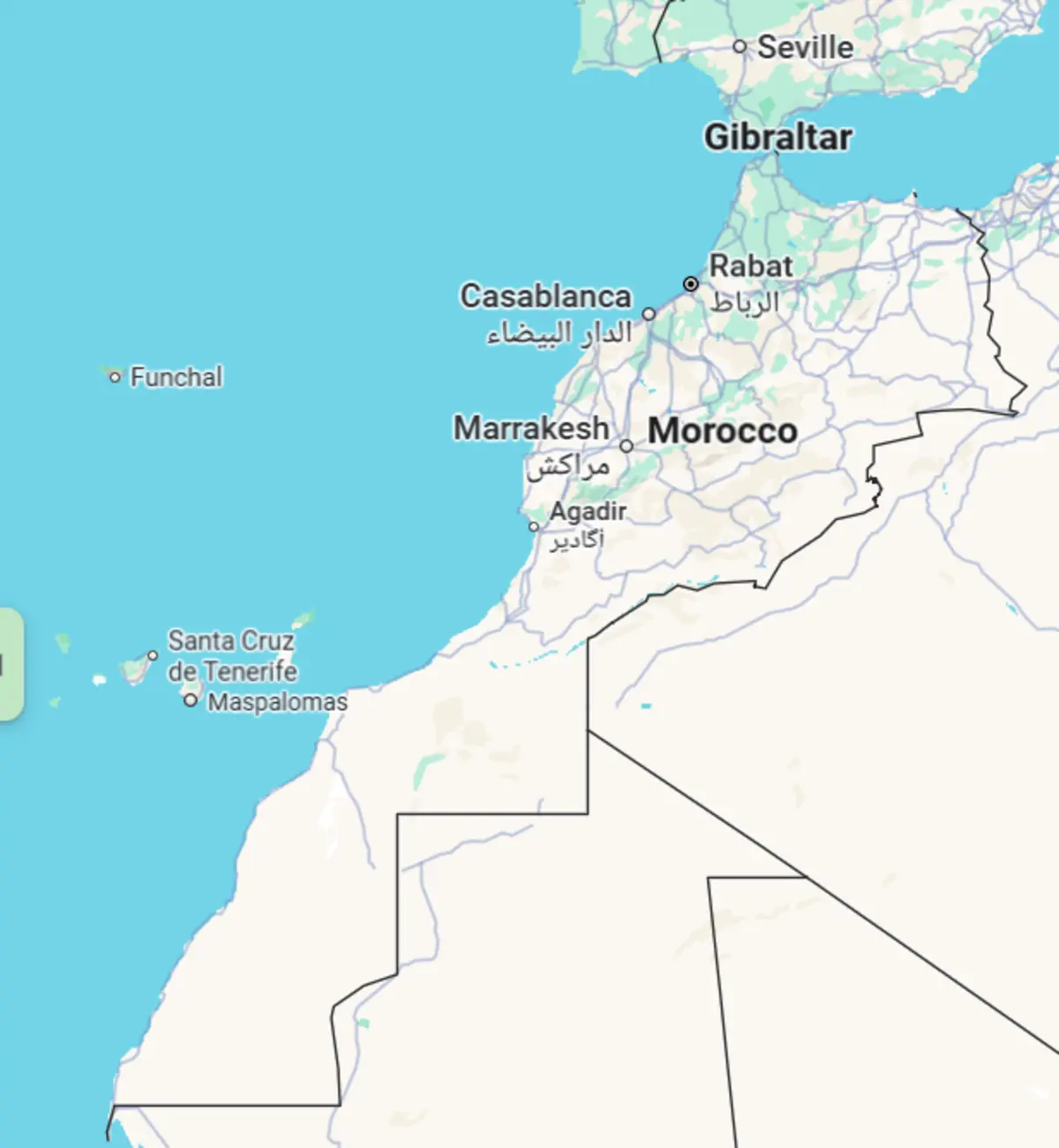 O desaparecimento dos pontos que separavam Marrocos e o Saara Ocidental afeta apenas a versão marroquina do Google Maps