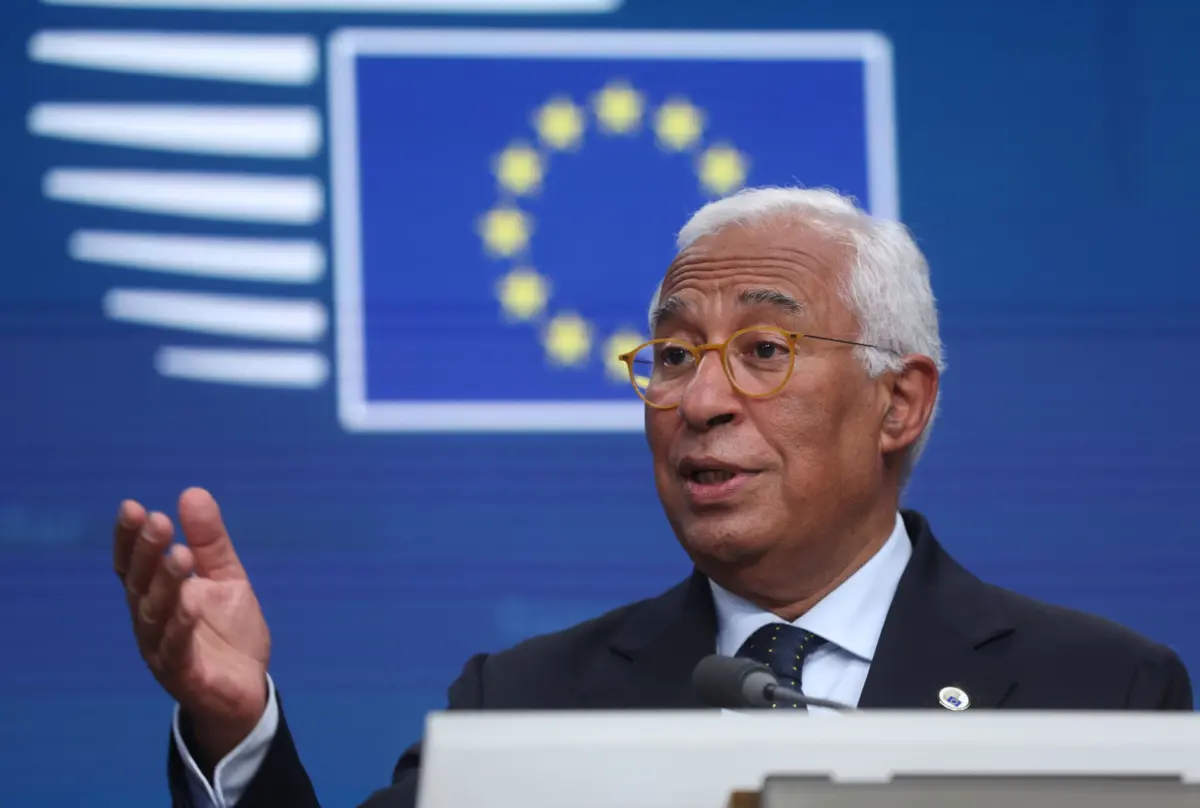 O presidente do Conselho Europeu, António Costa