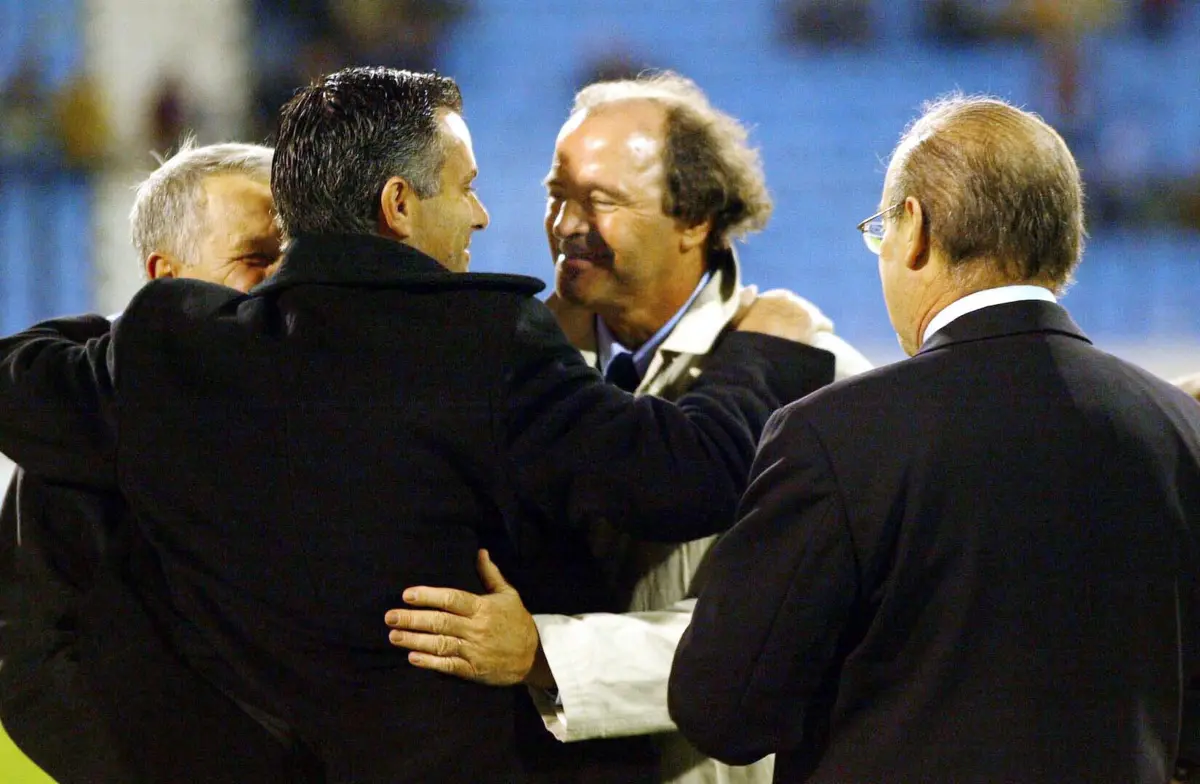 José Mourinho com Artur Jorge, em 2003