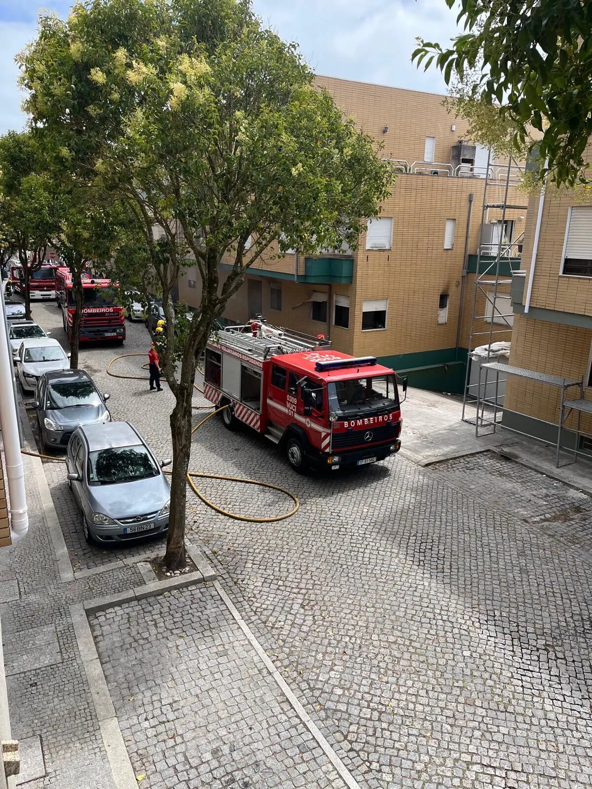 As causas do incêndio estão ainda por apurar