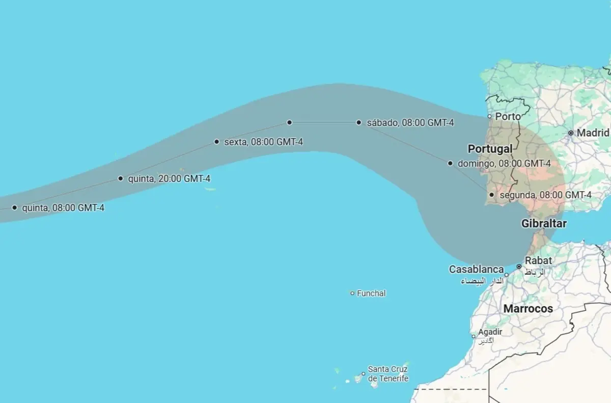 Espanha em alerta para uma "situação potencialmente perigosa" com aproximação da tempestade Gabrielle