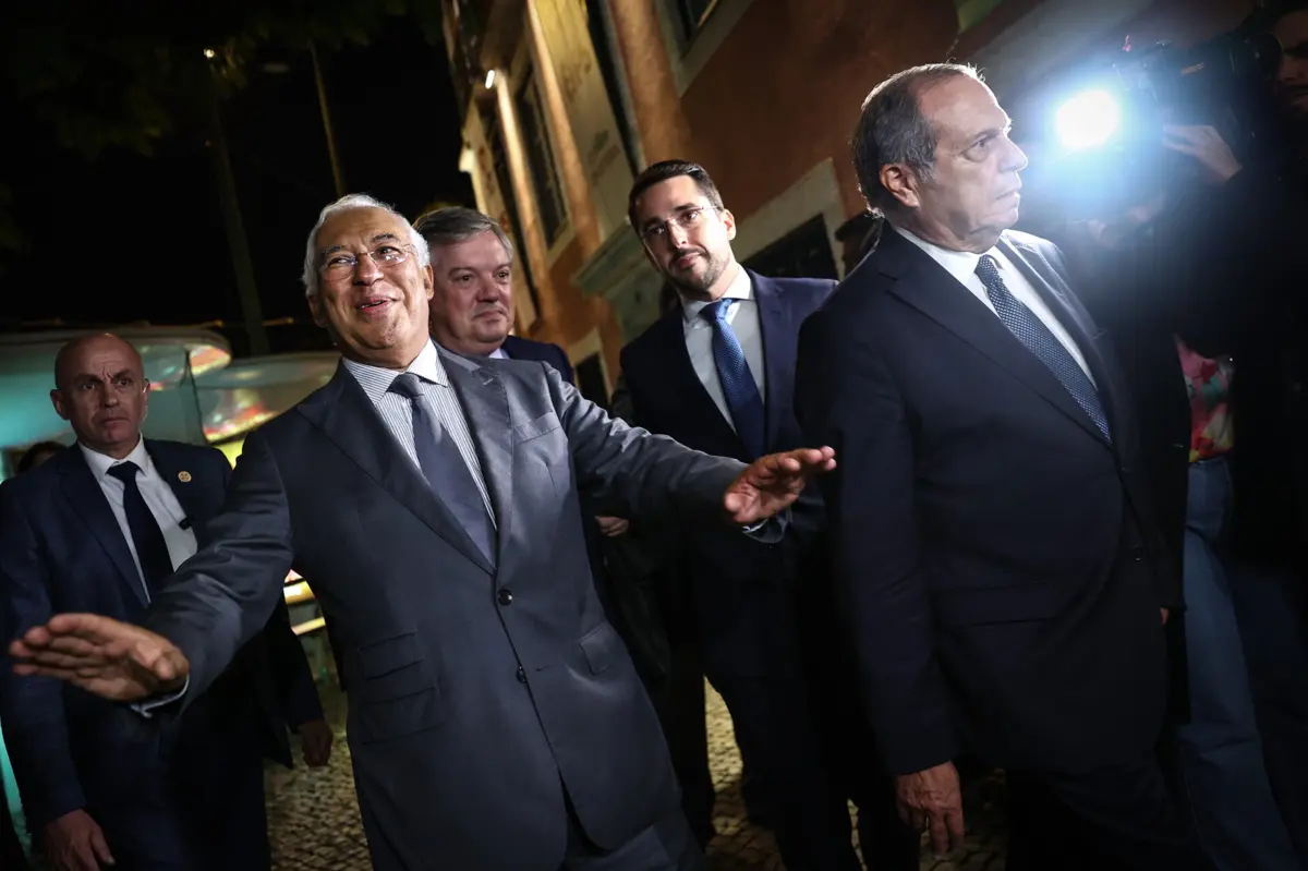 António Costa a chegar à sede do PS