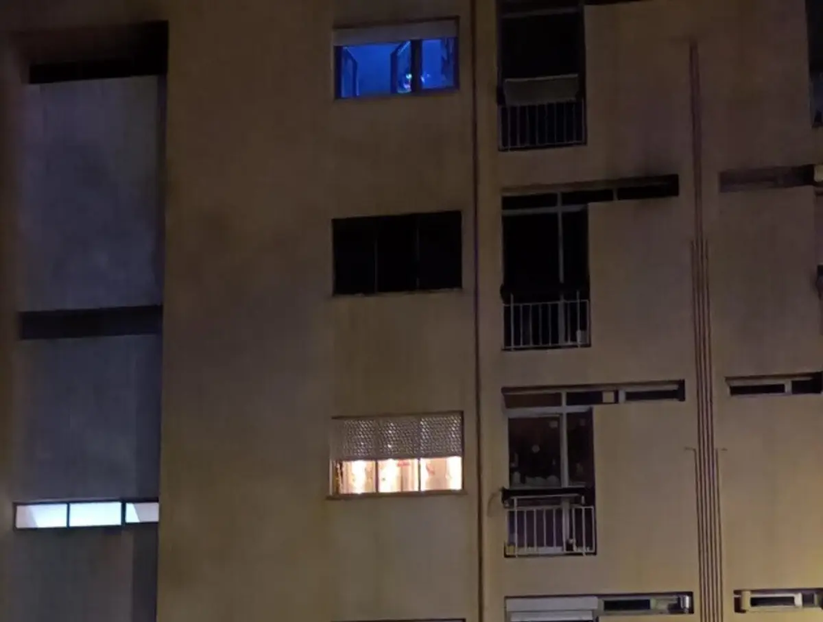 O incêndio foi no terceiro andar