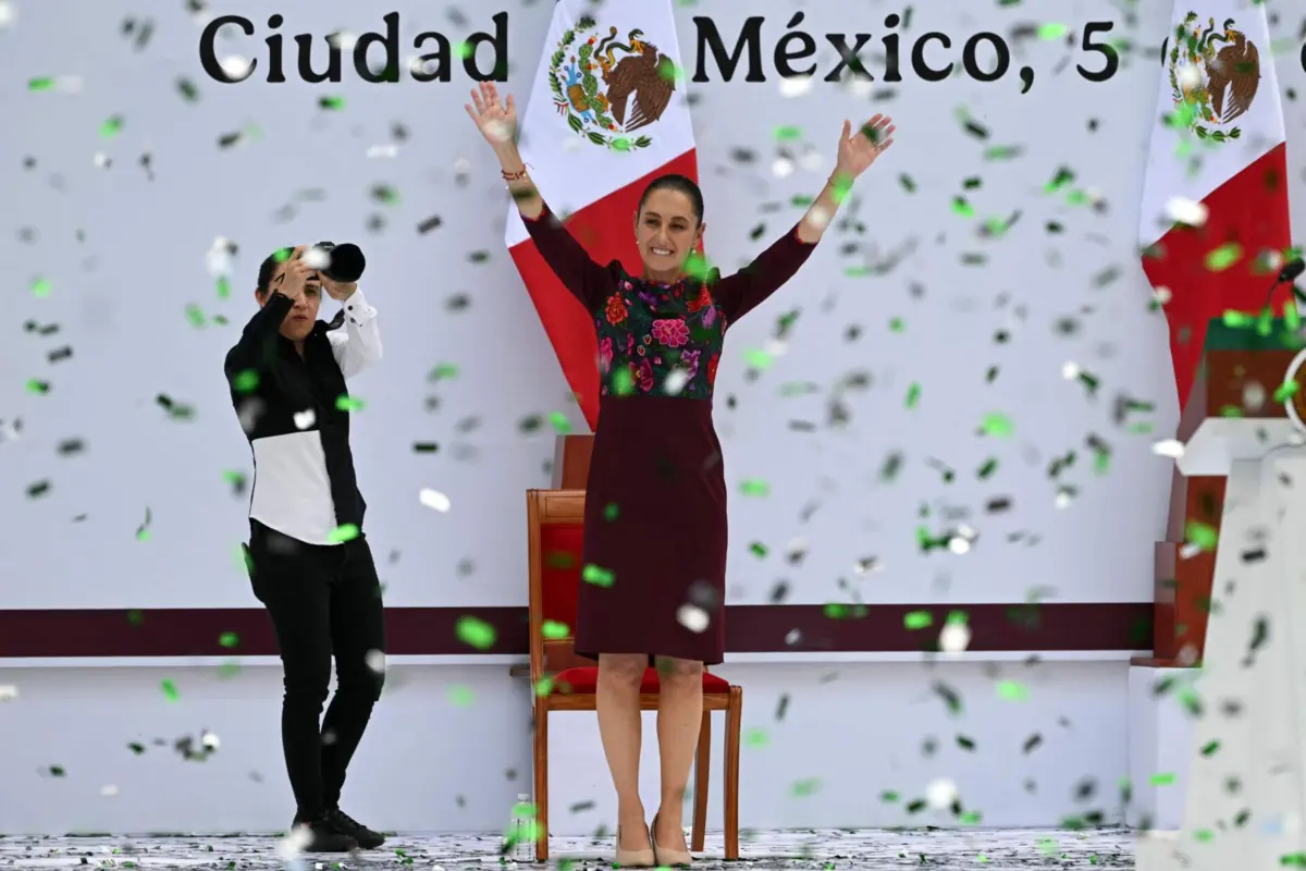 Imagem de contexto do artigo Claudia Sheinbaum celebra um ano no poder com "plano social ambicioso"