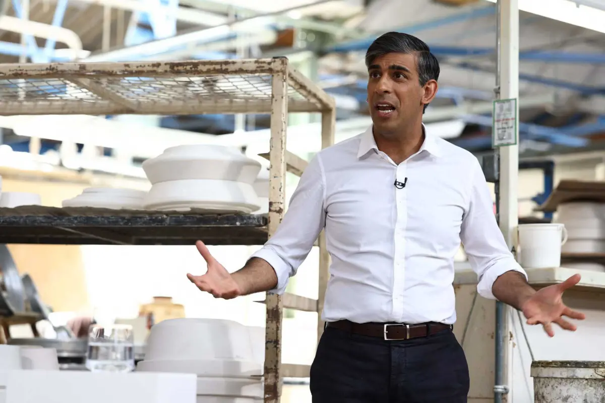 O primeiro-ministro britânico, Rishi Sunak