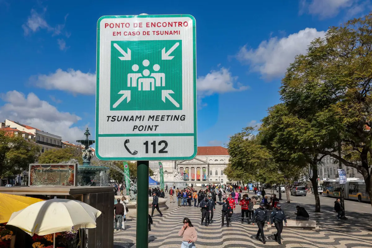Rossio é um dos seis locais definidos na zona da frente-ribeirinha para onde as pessoas deverão dirigir-se em caso de tsunami
