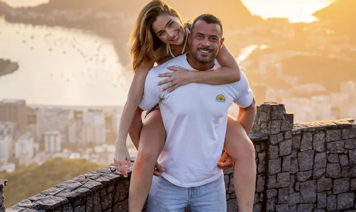 O agora ex-casal, no mês passado, no Rio de Janeiro