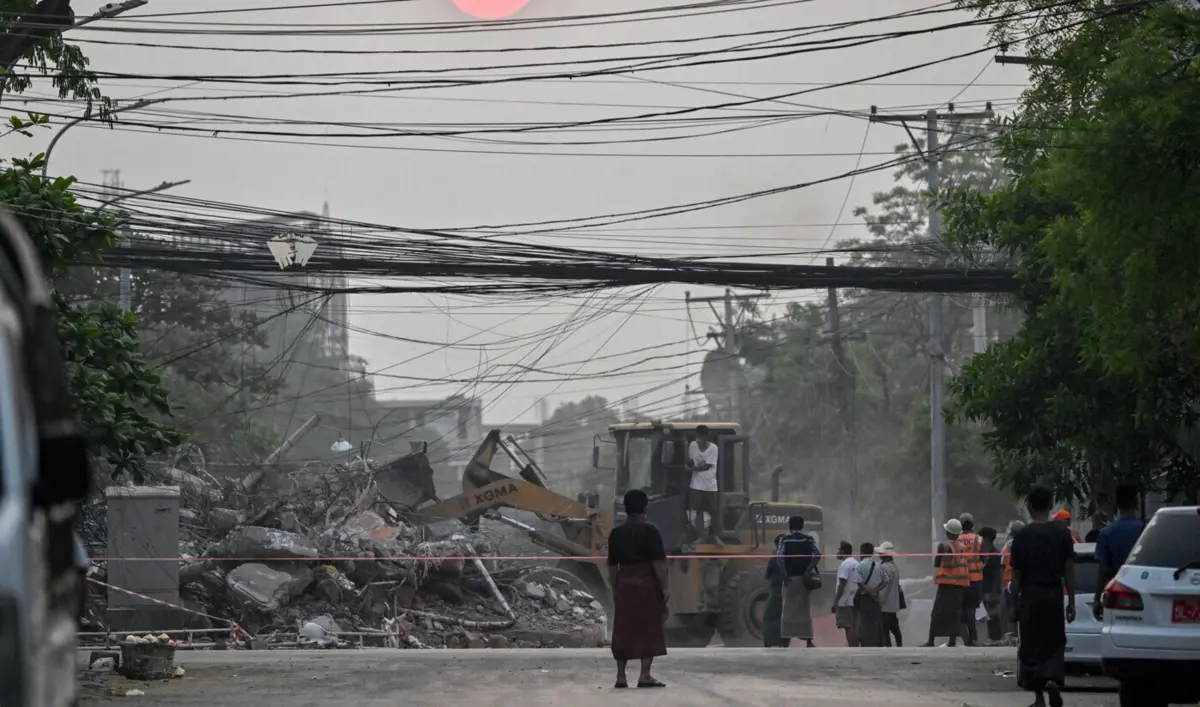 Imagem de contexto do artigo Mais de 2700 mortos e uma pessoa resgatada com vida após sismo em Myanmar