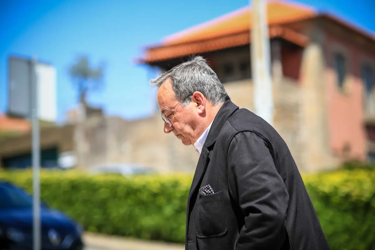 Dinis Costa, à saída do Tribunal de Guimarães, em 2023