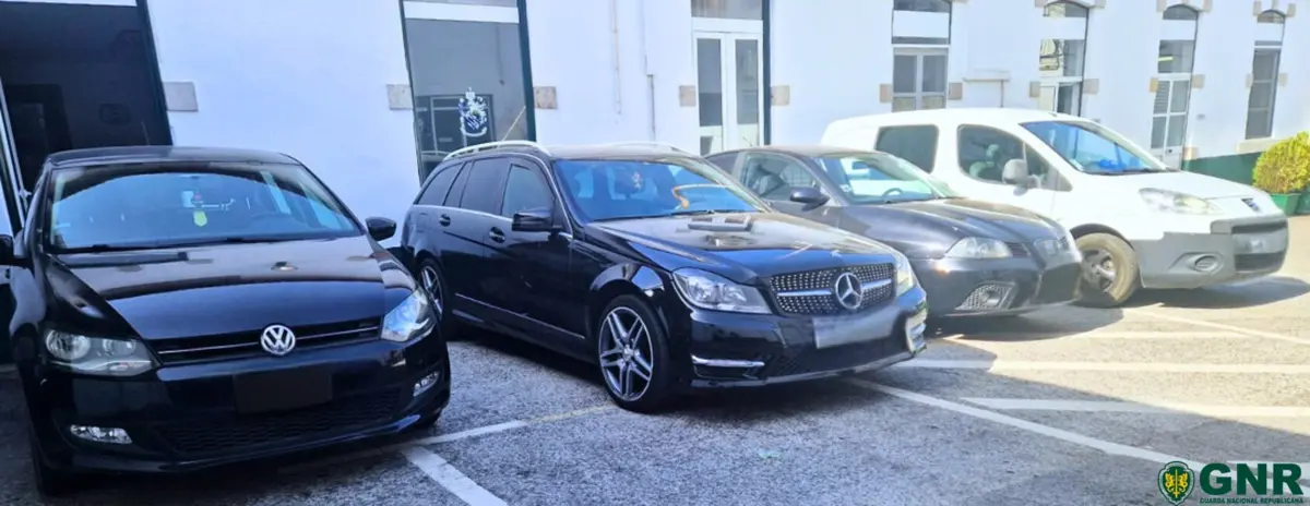 GNR apreendeu aos assaltantes quatro viaturas