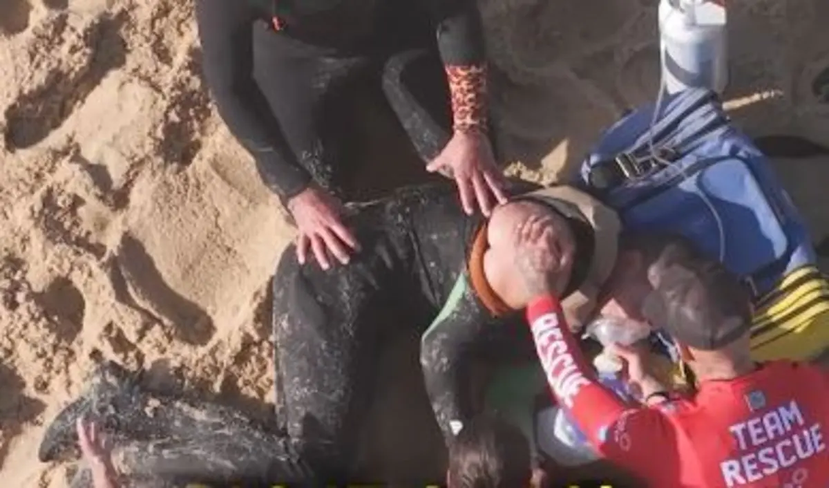 Surfista foi assistido na praia e fez exames no hospital