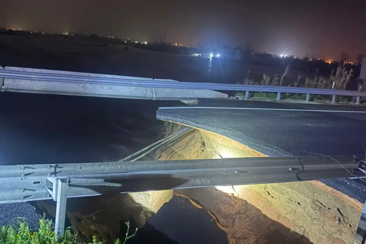 Imagem de contexto do artigo Troço da A1 ruiu em Coimbra