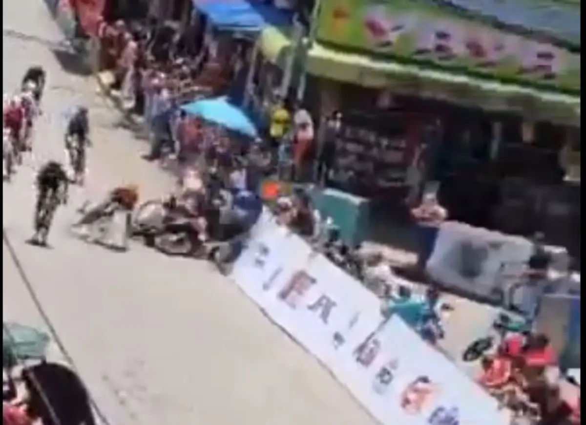 Imagem de contexto do artigo Mota abalroa ciclistas na Volta à Venezuela