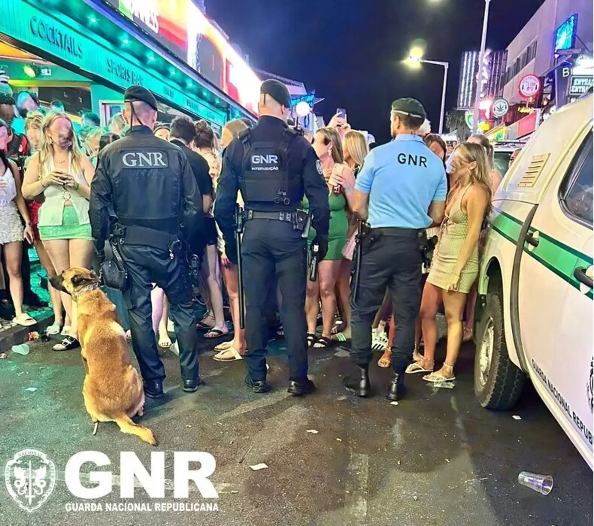 Militares andaram na zona da noite