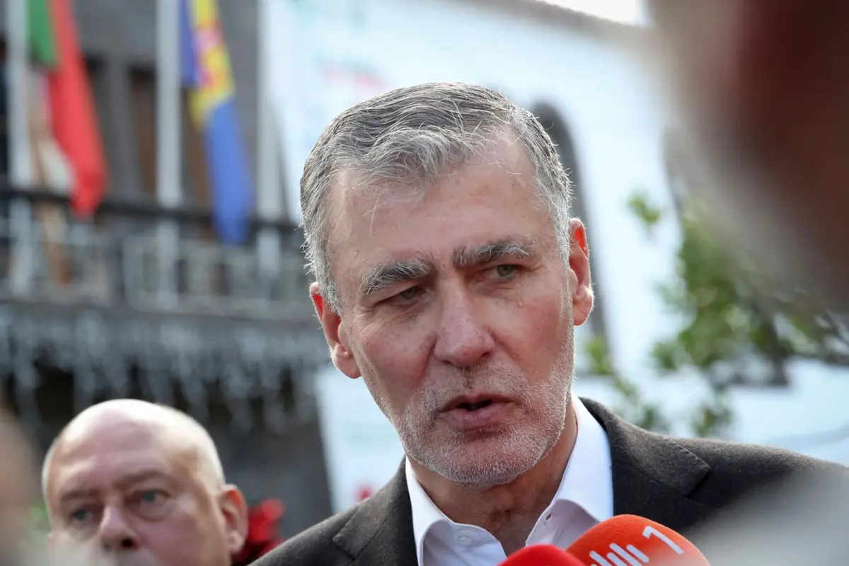 O candidato às eleições presidenciais, Henrique Gouveia e Melo