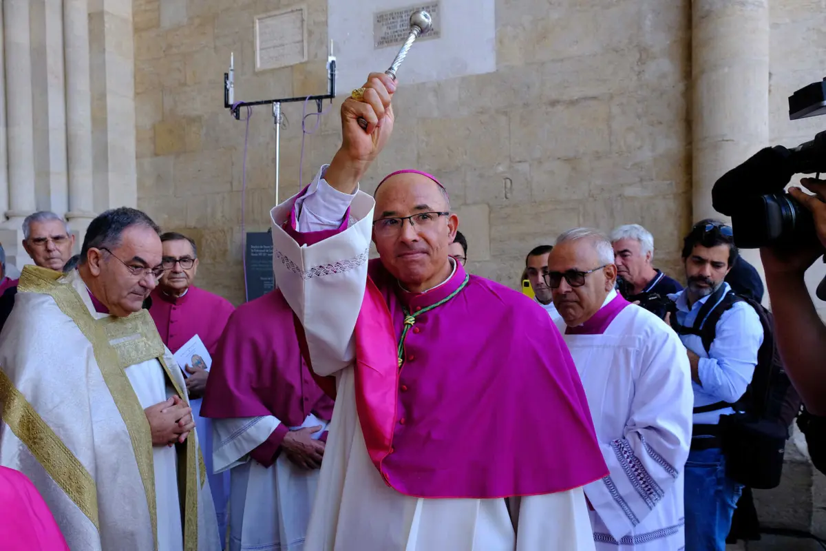O novo patricarca de Lisboa, Rui Valério, na tomada de posse