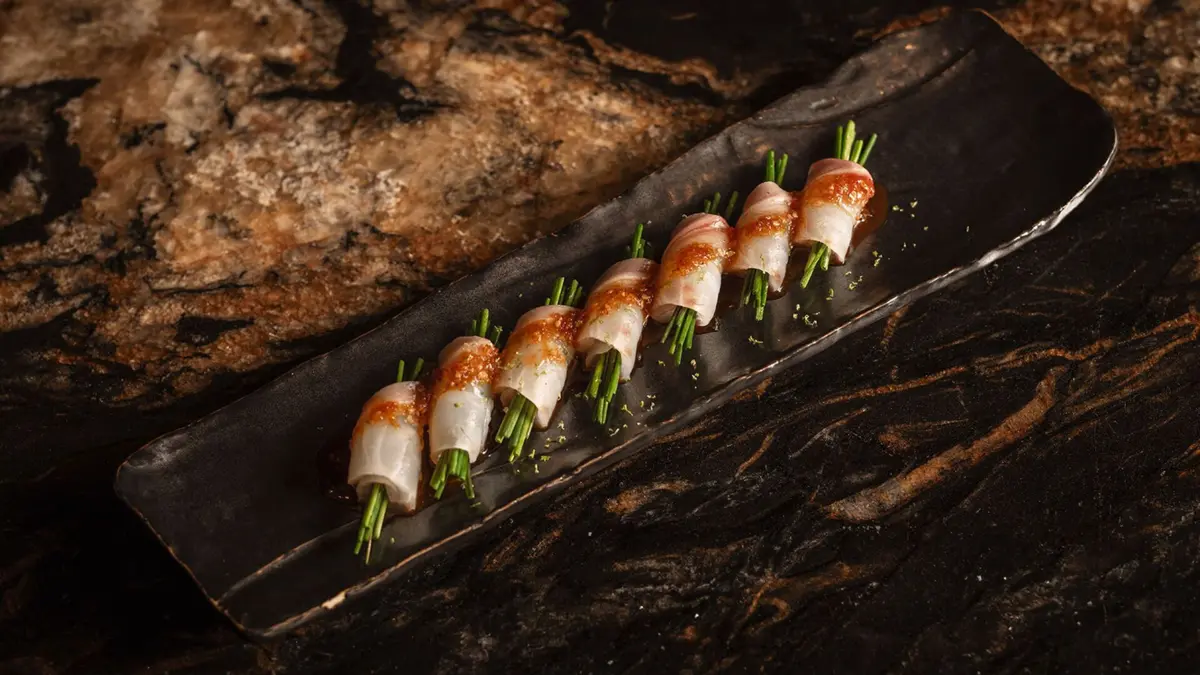 Um dos pratos do menu do Iki.