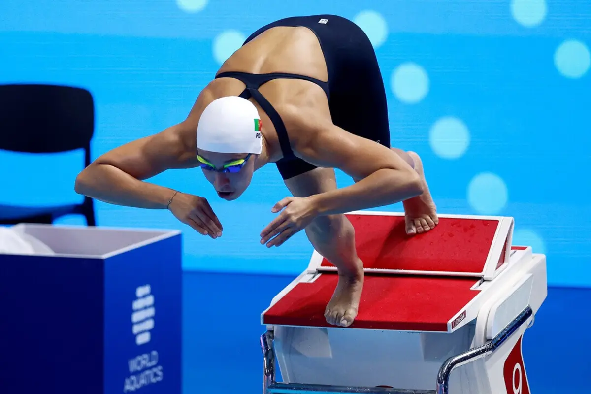 Nadadora portuguesa está em estreia na competição