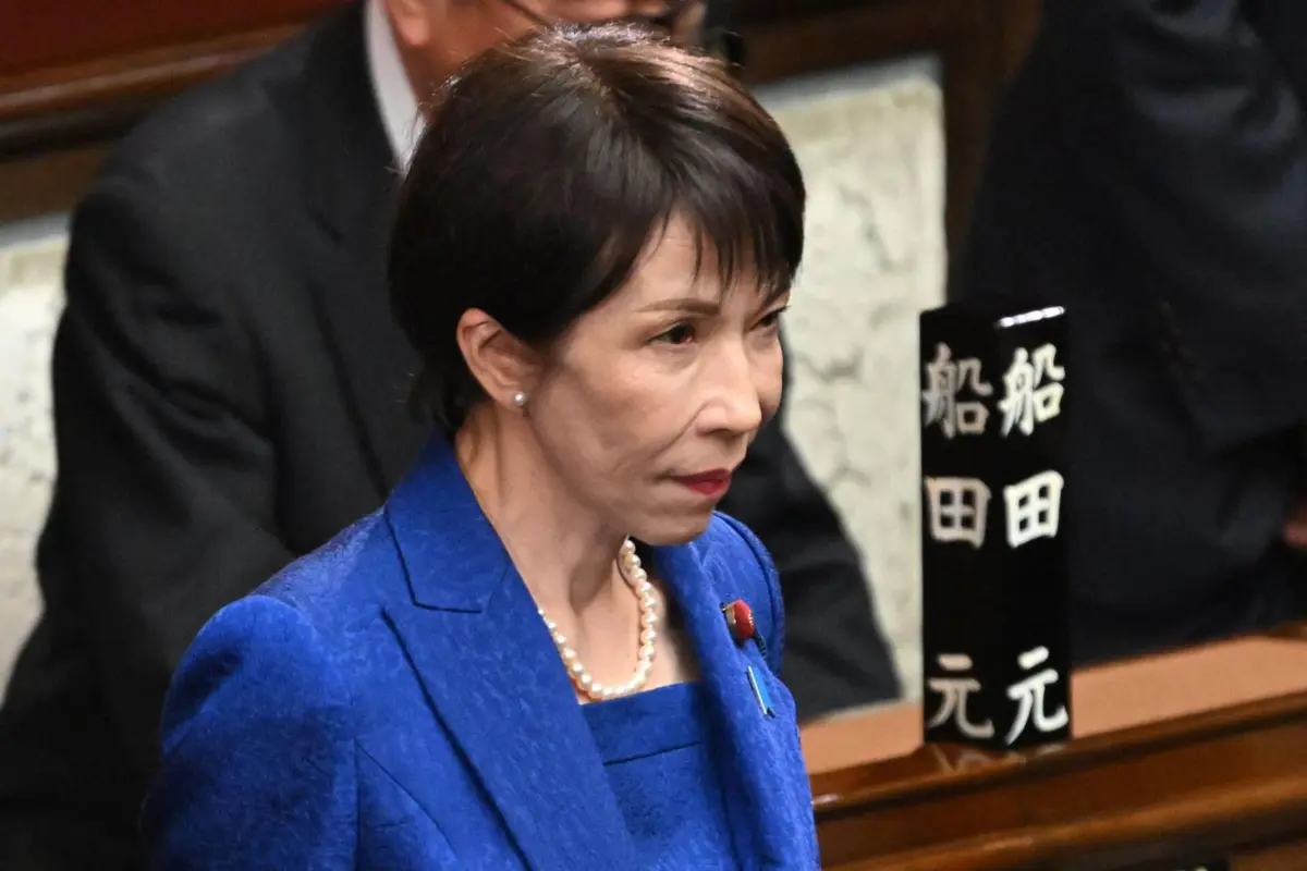 A primeira-ministra japonesa, Sanae Takaichi