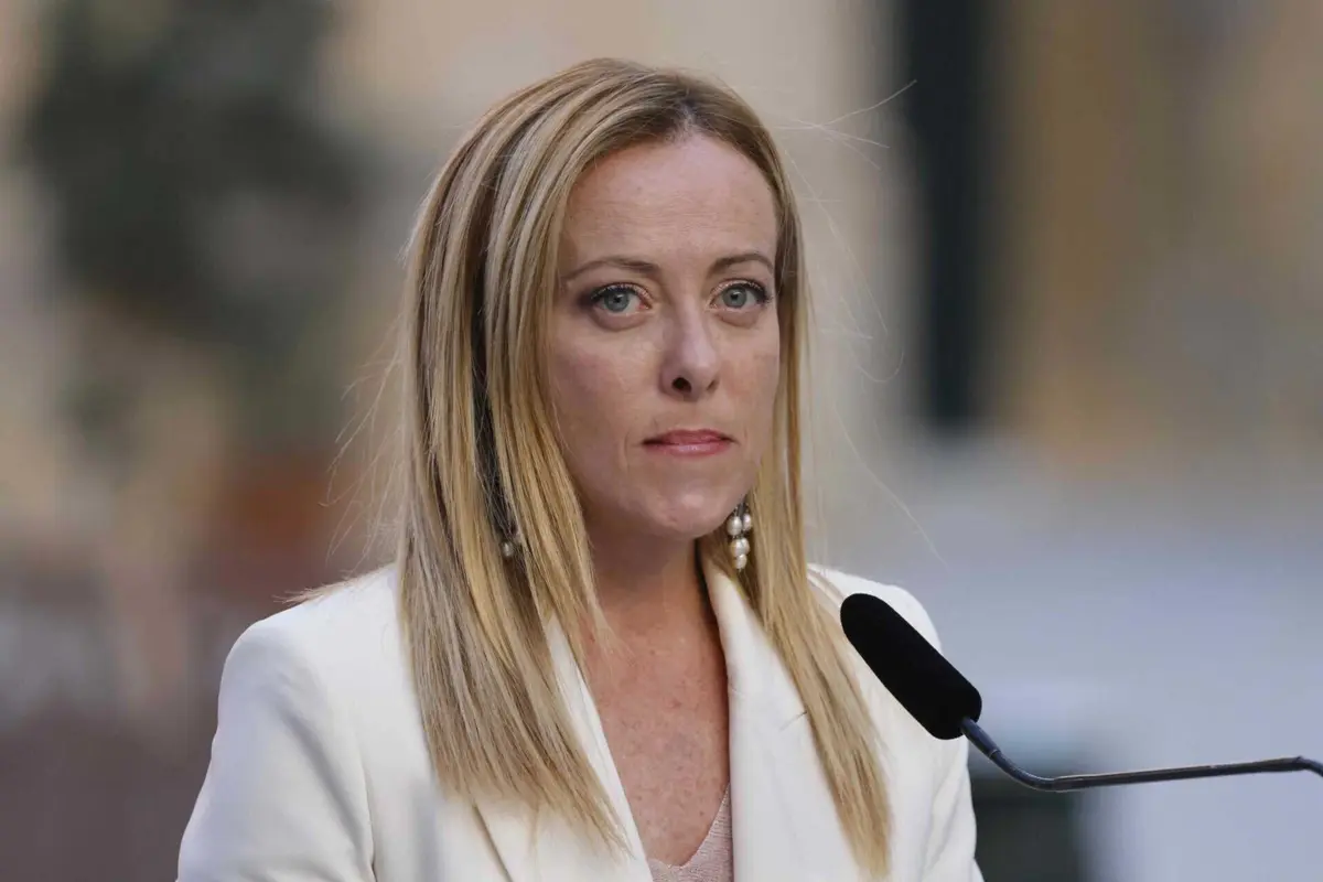 A primeira-ministra de Itália Giorgia Meloni