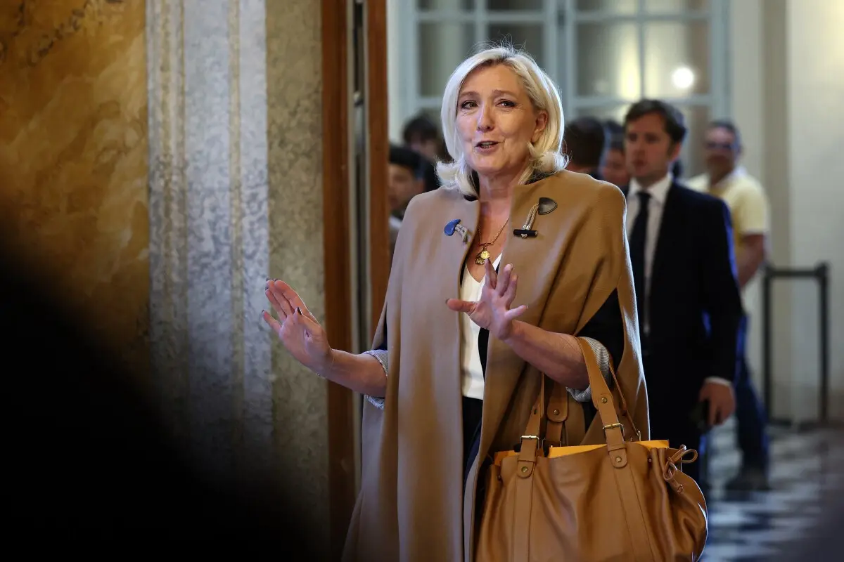 A líder da extrema-direita francesa, Marine Le Pen
