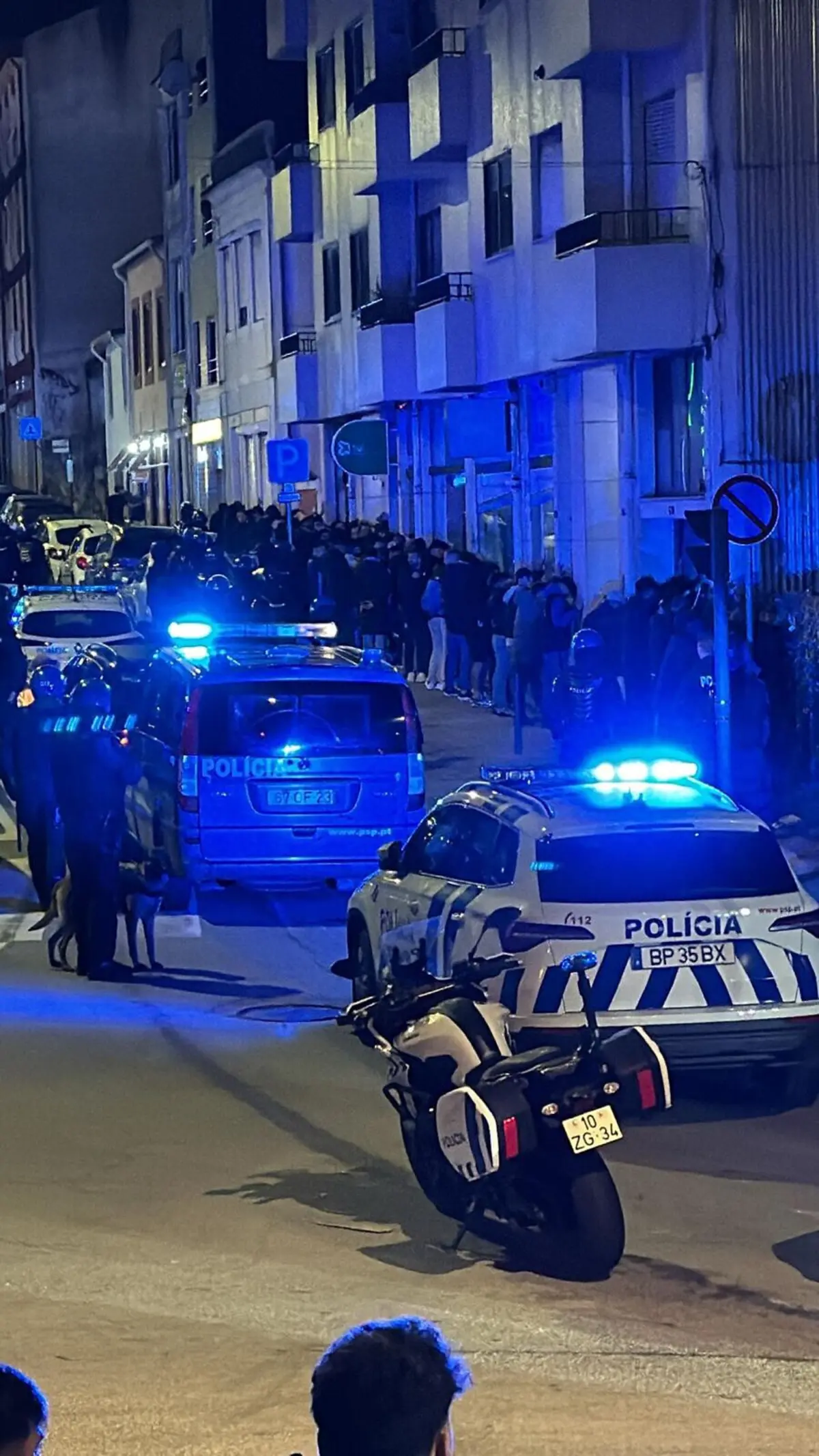 PSP revistou pessoas