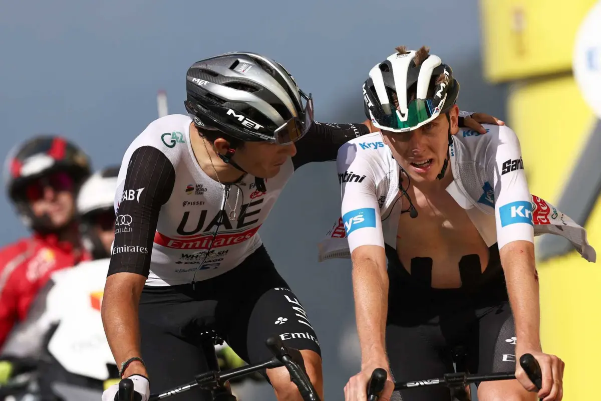 Marc Soler rebocou e consolou Pogacar