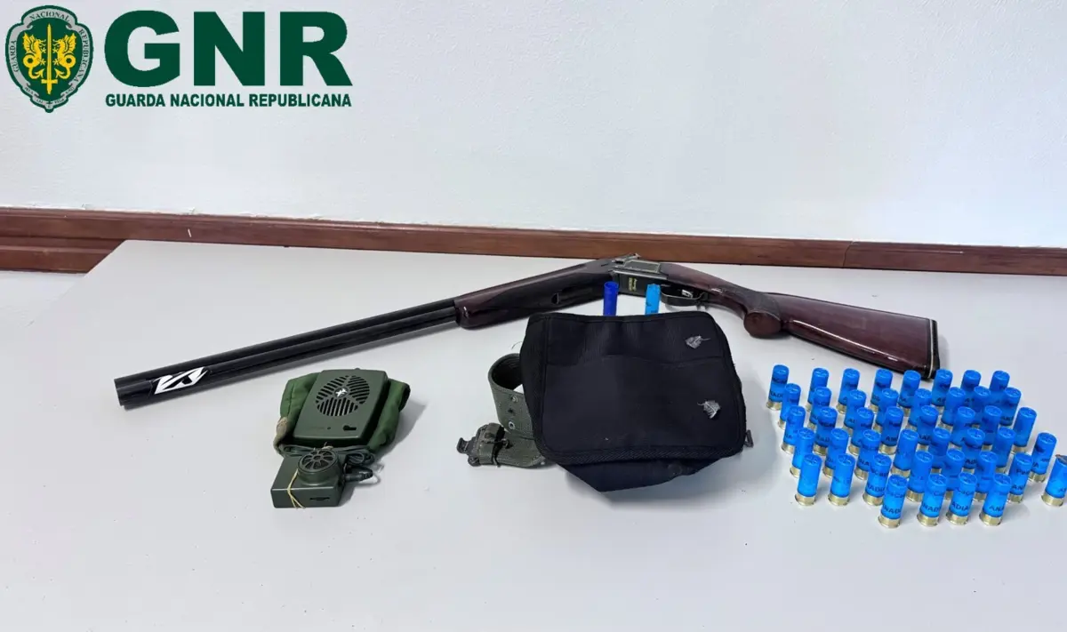 GNR apreendeu armas e chamariz