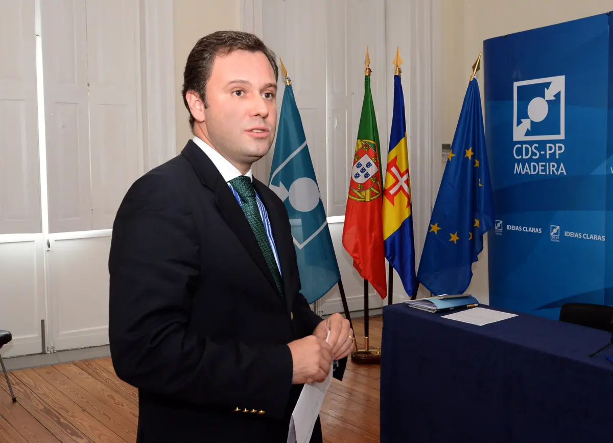 O líder do CDS-PP/Madeira, Rui Barreto