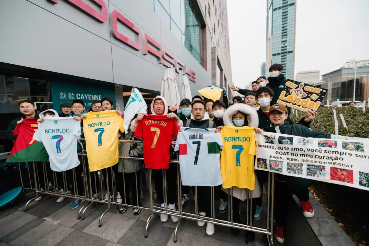Imagem de contexto do artigo Fãs de Ronaldo invadem hotel do Al Nassr na China