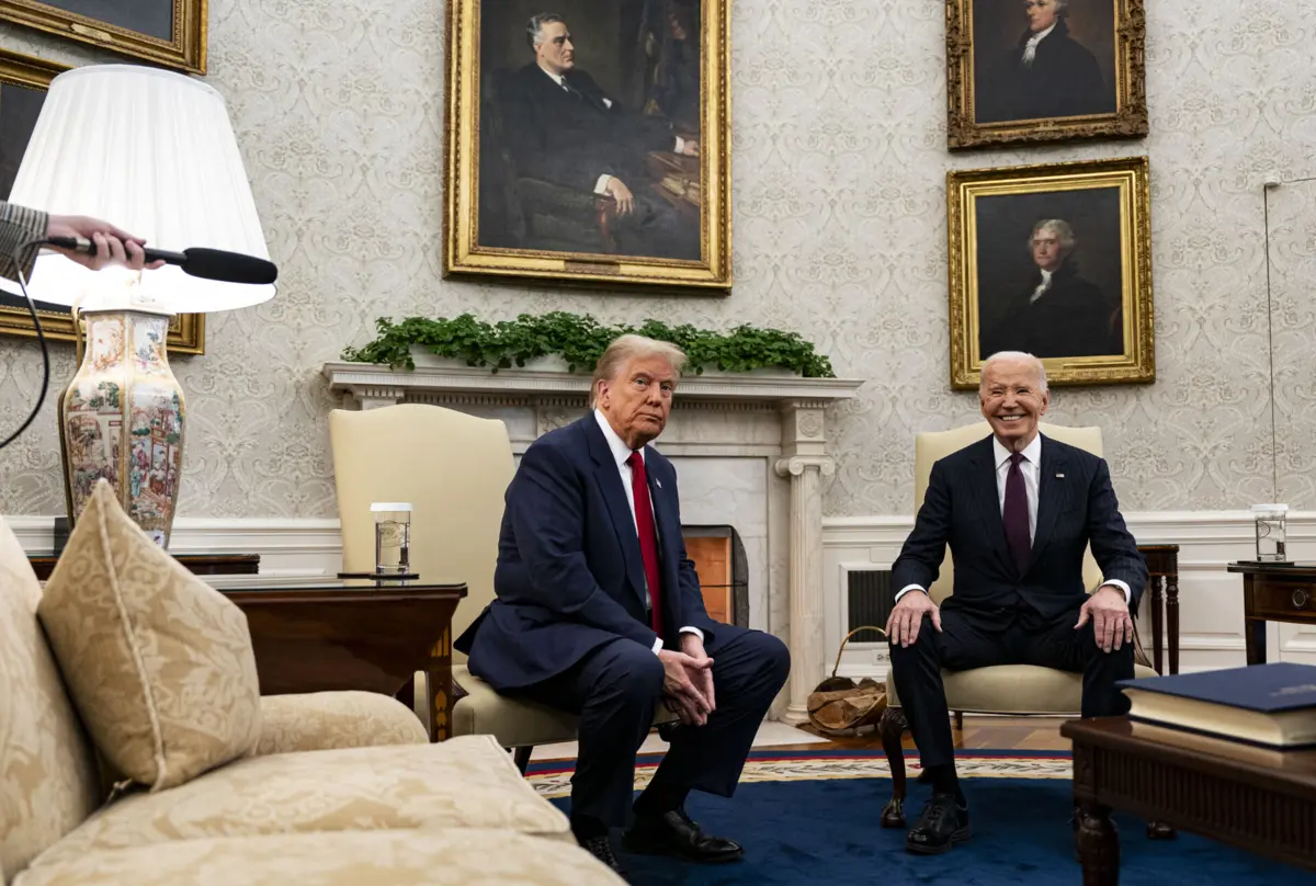 Donald Trump e Joe Buden encontraram-se esta quarta-feira