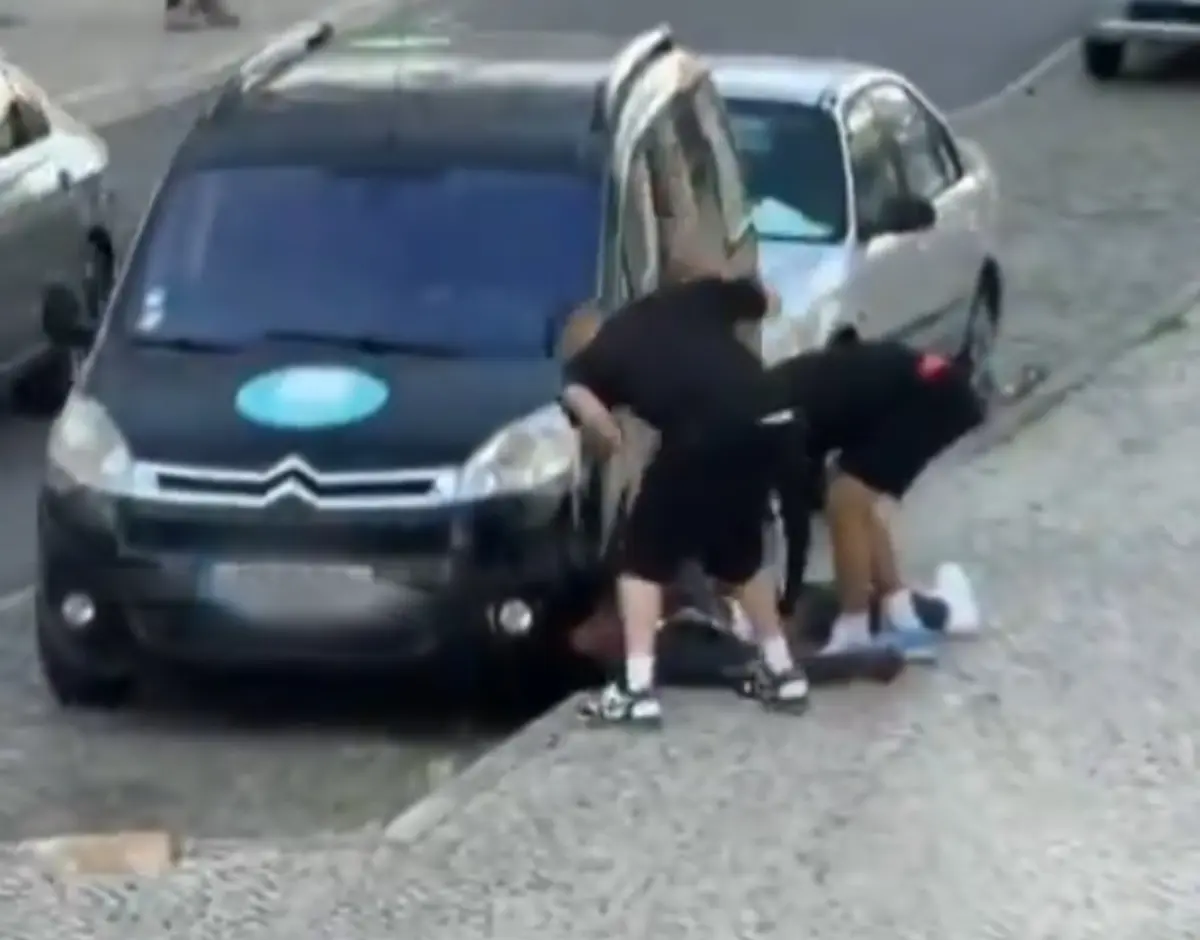 A vítima teve de receber assistência médica, mas já teve alta hospitalar