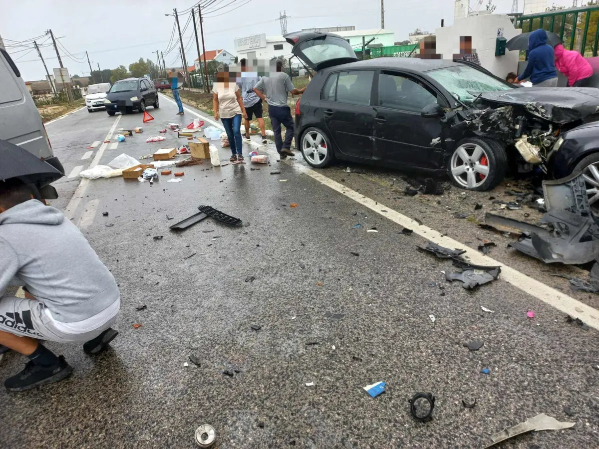 Acidente aconteceu na Estrada Nacional 5, no Montijo
