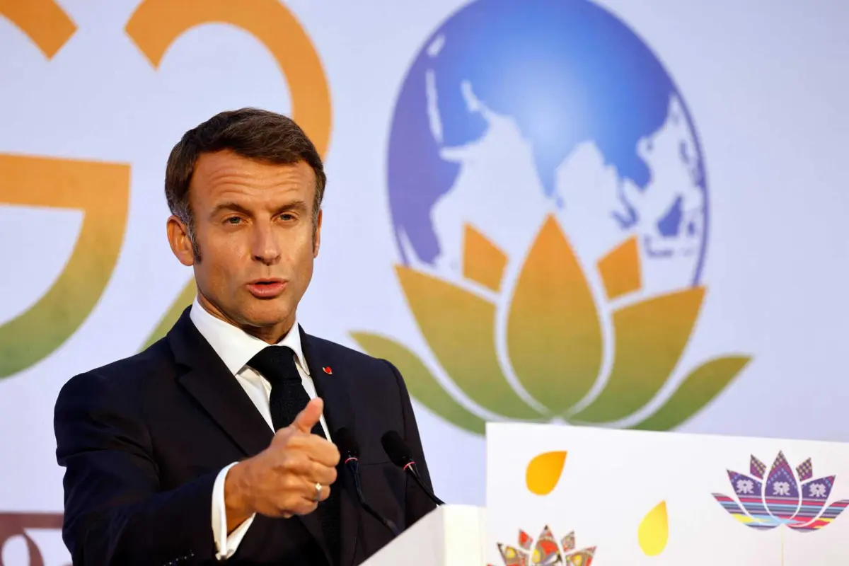 O presidente francês, Emmanuel Macron