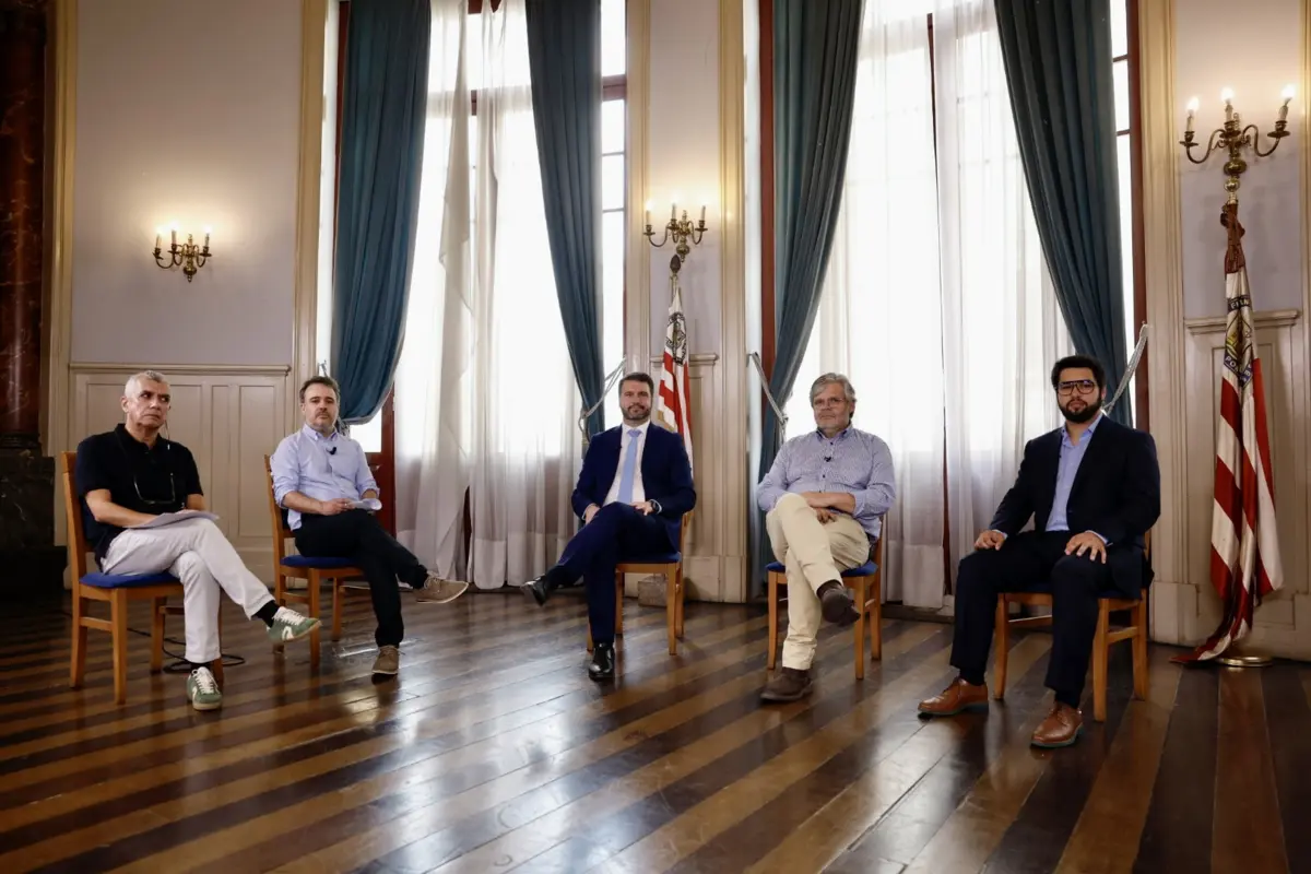 Candidatos de V. N. de Gaia no debate moderado pelo JN, no Clube Fenianos Portuenses