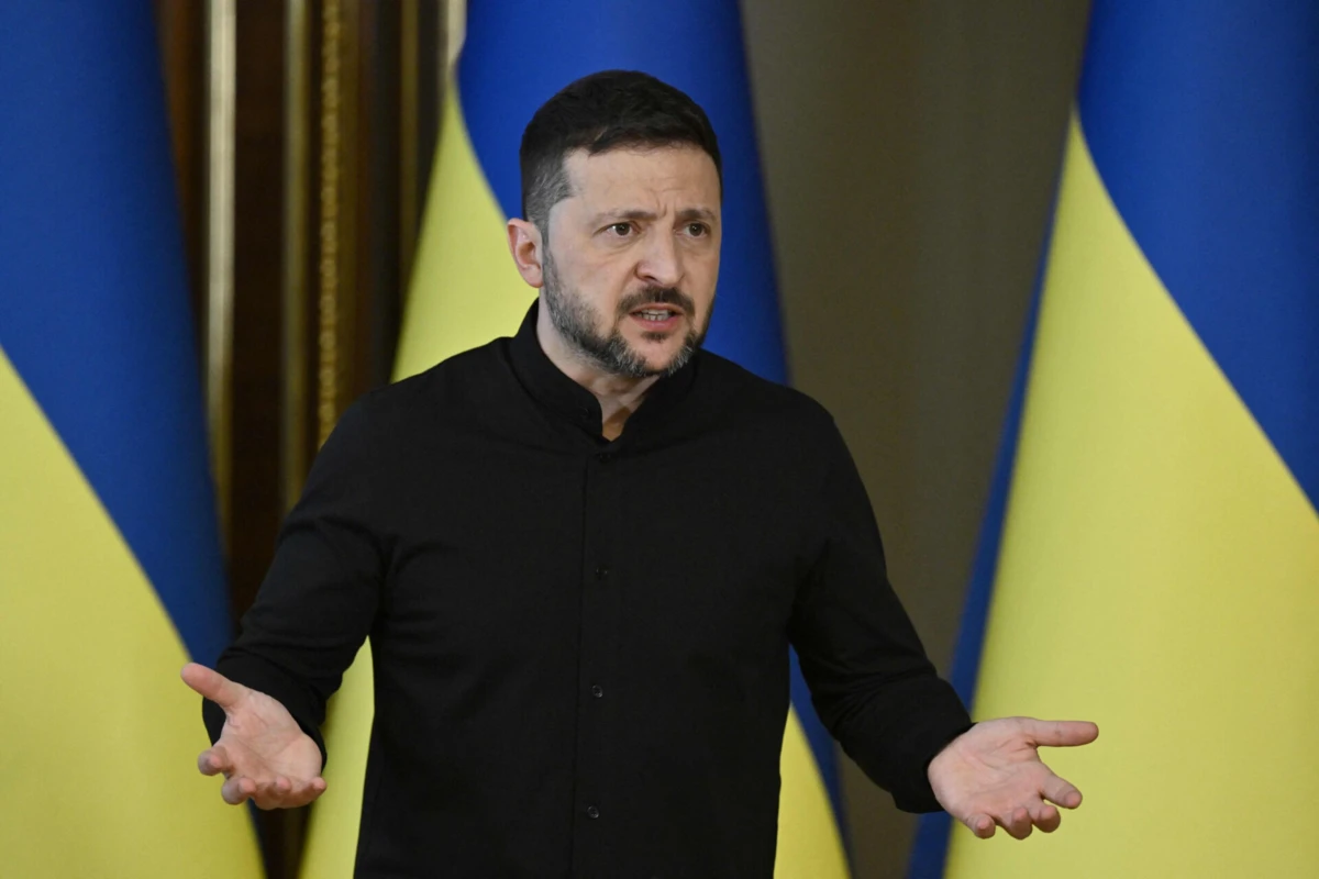 O presidente da Ucrânia, Volodymyr Zelensky