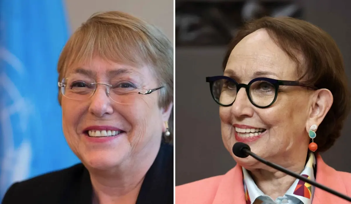 Michele Bachelet e Rebeca Grynspan